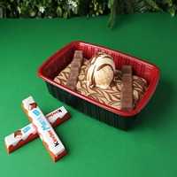 Cake Layer, Sandwich Layer, Cocoa Sauce, Kinder Sauce, Kinder Pieces, Ice Cream